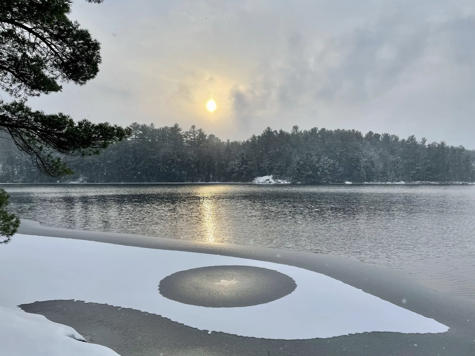 Ice Circle, Muskoka, Ontario