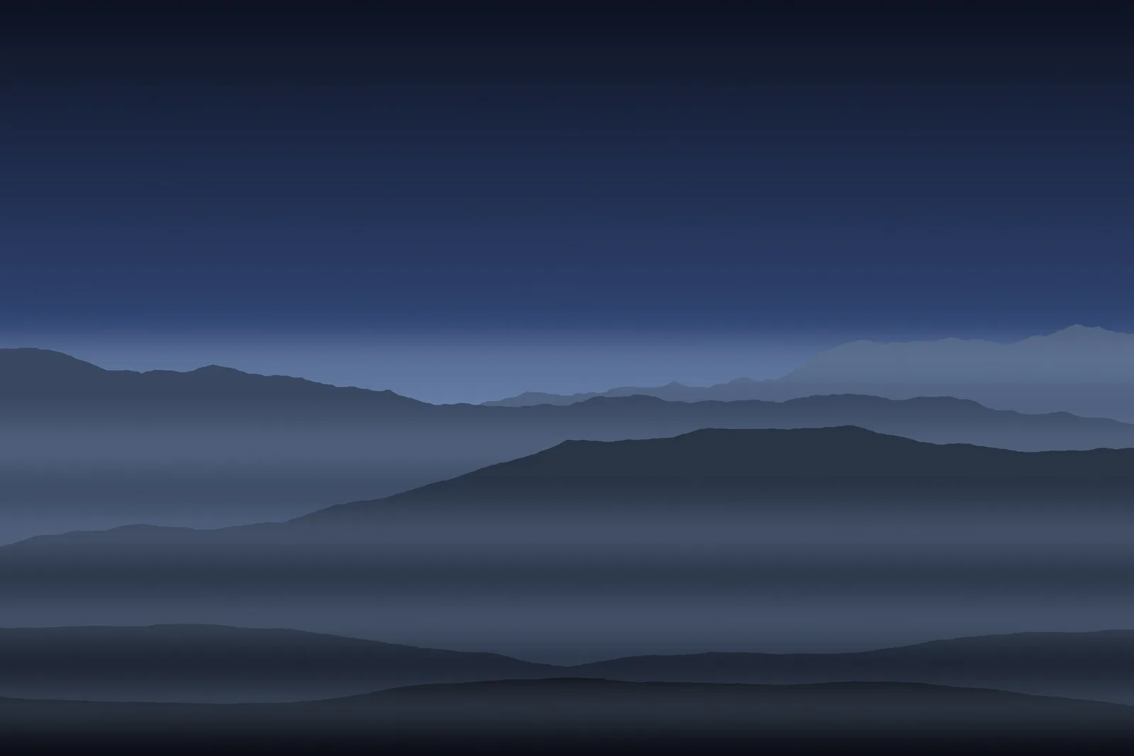 Valley, Blue Hour, Placeholder location
